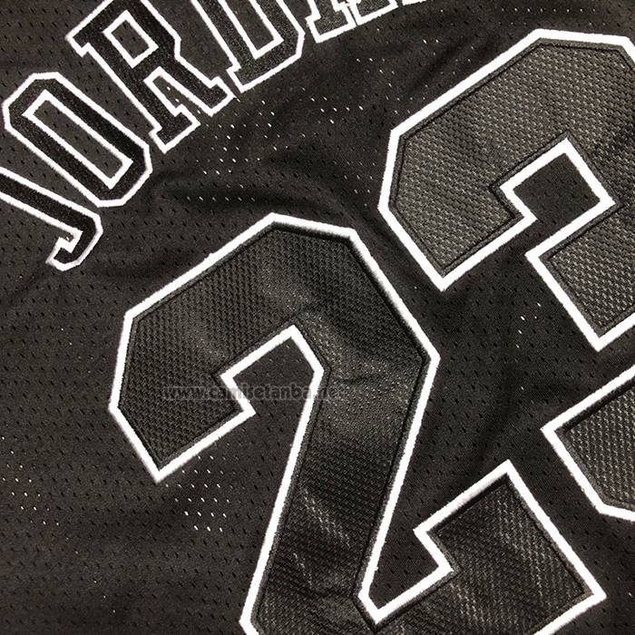 Camiseta Manga Corta Chicago Bulls Michael Jordan NO 23 Negro